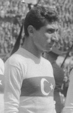 Lefter with the national team in 1958